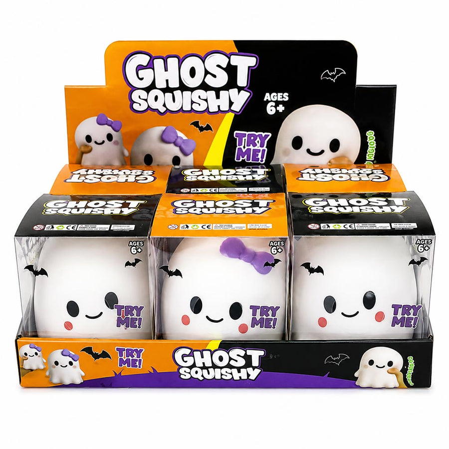 6PCS - Halloween Ghost Squeeze Squishy Stress Relief Toy