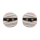 Enamel Mummy Face Stud Earrings