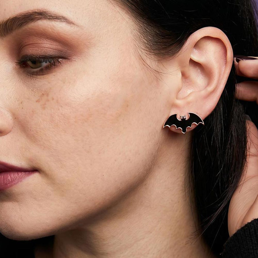 Witch Hat Halloween Pumpkin Stud Earrings