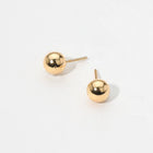 18K Gold Filled Ball Stud Earrings – Minimalist Gold Studs for all-day wear, Dainty Jewelry