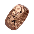 Hammered Metal Hinged Bangle Bracelet – Textured Statement Bangle, Minimal Everyday Jewelry