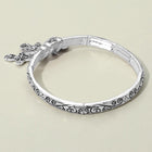Toleel John 3:16 Message Angel Heart Cross Charm Stretch Bracelet