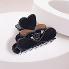 Felt Heart Hair Claw Clip, Romantic Accessory, Valentine Styling, Trendy Clawclip, Gift for Her