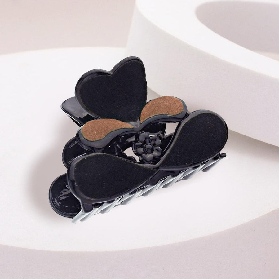 Felt Heart Hair Claw Clip, Romantic Accessory, Valentine Styling, Trendy Clawclip, Gift for Her