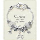 Zodiac Charm Bracelet, Astrology Beaded Jewelry, Aquarius Sign Bracelet