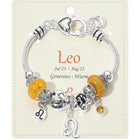Zodiac Charm Bracelet, Astrology Beaded Jewelry, Aquarius Sign Bracelet