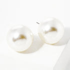 Pearl Ball Stud Earrings | Classic Round Pearl Studs | Minimal Everyday Jewelry