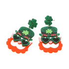 Playful Leprechaun Drop Dangle Earrings | St Patrick’s Day Irish Earrings | Fun Holiday Jewelry