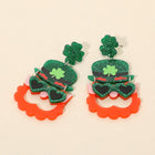 Playful Leprechaun Drop Dangle Earrings | St Patrick’s Day Irish Earrings | Fun Holiday Jewelry