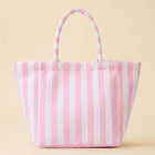 Striped Terry Tote Bag | Soft Summer Shopper Carry on | Beach Shoulder Bag
