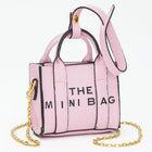 Toleel THE MINI BAG Faux Leather Bag Charm | Message Crossbody Tote | Trendy Gift for Her