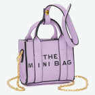 Toleel THE MINI BAG Faux Leather Bag Charm | Message Crossbody Tote | Trendy Gift for Her