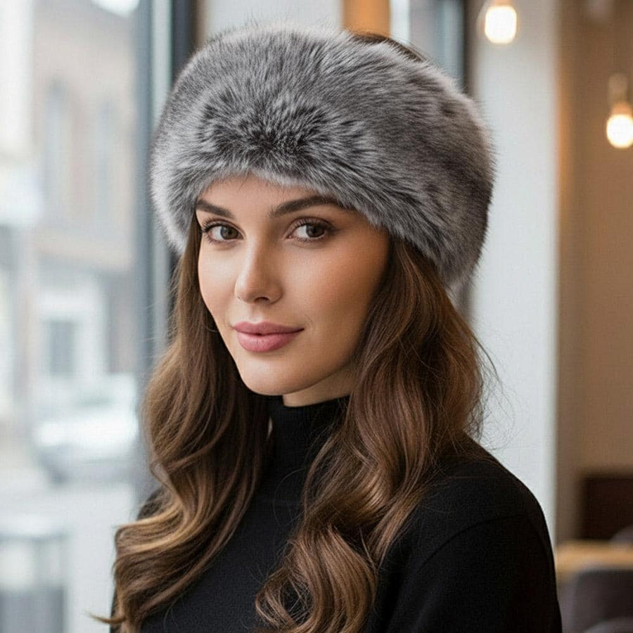 Elegant Faux Fur Winter Headband Earmuff | Soft Plush Ear Warmer Headband | Cozy Cold Accessory