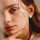 Gold Dipped Star Pearl Stud Earrings, CZ Stone Sterling Post Studs, Minimalist Everyday Jewelry