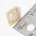 Gold Dipped Star Pearl Stud Earrings, CZ Stone Sterling Post Studs, Minimalist Everyday Jewelry