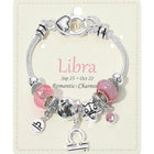 Zodiac Charm Bracelet, Astrology Beaded Jewelry, Aquarius Sign Bracelet
