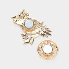Colored Metal Owl Magnetic Brooch | Whimsical Enamel Lapel Pin, Scarf Accessory
