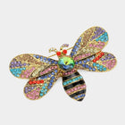 Toleel Rhinestone Honey Bumble Bee Brooch | Sparkling Bee Lapel Pin