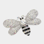 Toleel Rhinestone Honey Bumble Bee Brooch | Sparkling Bee Lapel Pin