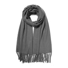 Solid Color Pashmina Scarf Shawl | Soft Lightweight Wrap | Elegant Winter & Evening Scarf