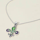 Toleel Fleur de Lis Pendant Necklace | Classic New Orleans Jewelry | Mardi Gras Symbol Necklace