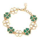 Shamrock Clover Link Bracelet | Lucky St Patrick’s Day Jewelry | Irish Charm Bracelet