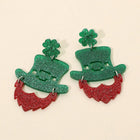 Playful Leprechaun Drop Dangle Earrings | St Patrick’s Day Irish Earrings | Fun Holiday Jewelry