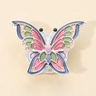Colored Metal Butterfly Brooch | Magnetic Lapel Pin | Lucky Animal Brooch | Scarf Jacket accessory