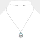 Enamel Easter Egg Basket Pendant Necklace | Spring Holiday Jewelry