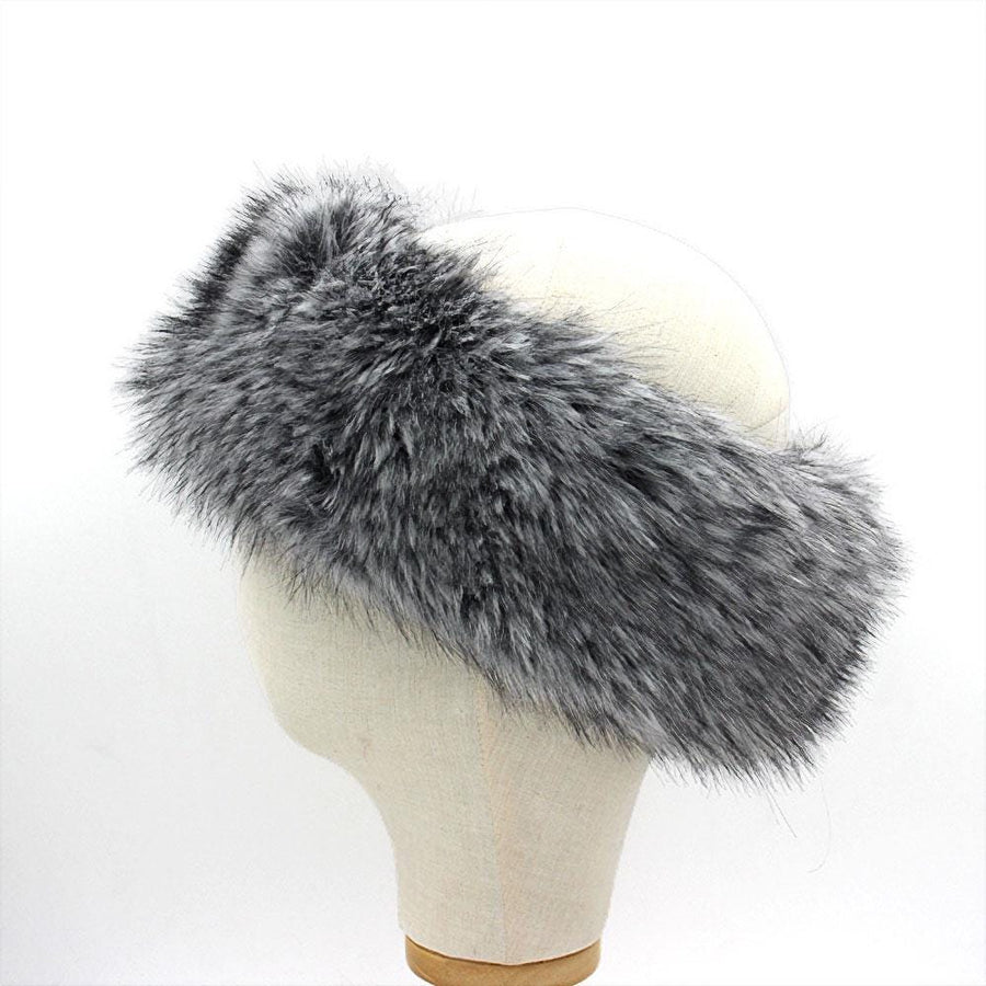 Elegant Faux Fur Winter Headband Earmuff | Soft Plush Ear Warmer Headband | Cozy Cold Accessory