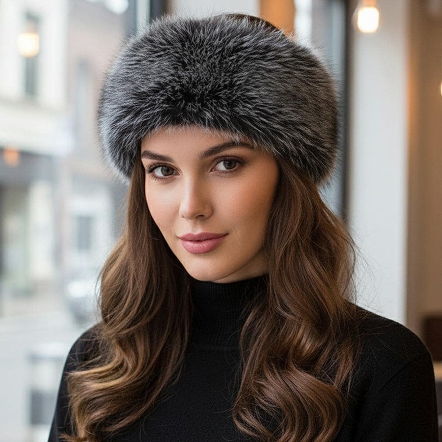 Elegant Faux Fur Winter Headband Earmuff | Soft Plush Ear Warmer Headband | Cozy Cold Accessory