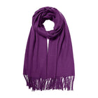 Solid Color Pashmina Scarf Shawl | Soft Lightweight Wrap | Elegant Winter & Evening Scarf