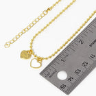 Double Heart Pendant Bubble Chain Necklace for Women | Dainty Romantic Girlfriend Jewelry | Love Necklace