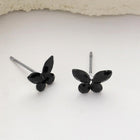 Sparkling Stone Butterfly Stud Earrings – Dainty Nature Jewelry