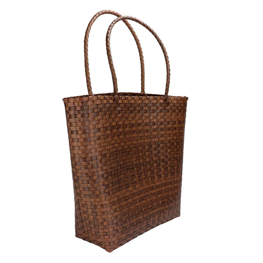 Basket Weave Tote Bag | Woven Shoulder Bag | Lightweight Casual Summer Handbag