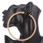 Oversized Rhinestone Hoop Earrings | Sparkly Crystal Statement Hoops | Glam Party Earrings