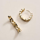 18K Gold Filled Textured Mini Hoop Earrings | Dainty Small Gold Hoops | Minimalist Everyday Jewelry