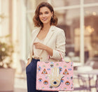 Evil Eye Hamsa Hand Tote Bag – Spiritual Protection Boho Lucky Charm Carryall