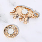 Colored Metal Elephant Brooch | Magnetic Lapel Pin | Lucky Animal Brooch | Scarf Jacket accessory
