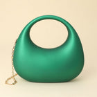 Matte Acrylic Crescent Handbag | Modern Statement Purse | Minimalist Structured Evening Bag | Trendy Party Clutch