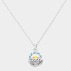 Enamel Easter Egg Basket Pendant Necklace | Spring Holiday Jewelry