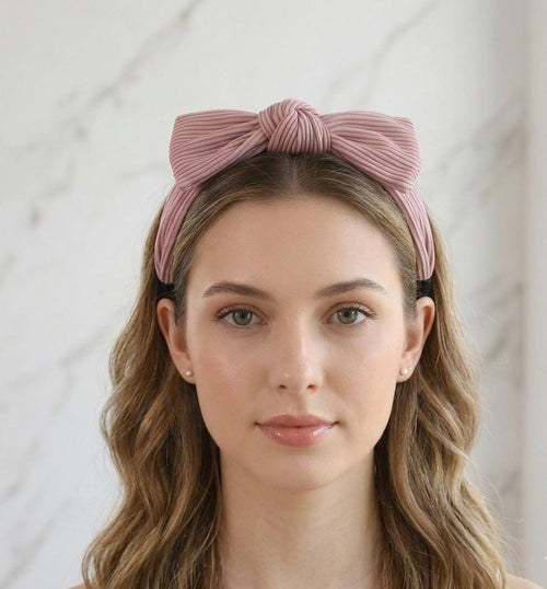 Fabric Knot Bow Headband – Top Hairband for Women & Girls, Soft Wide Hair Accessory Gift