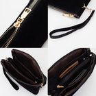 Plain Faux Suede Crossbody Clutch Bag – Minimalist Small Shoulder Purse for Everyday & Evening Style
