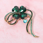 Lucky Clover Pin Brooch | Shamrock Lapel Pin | Irish Good Luck St Patrick’s day