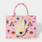 Evil Eye Hamsa Hand Tote Bag – Spiritual Protection Boho Lucky Charm Carryall