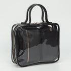 4PCS Transparent Travel Makeup Bag Set, Cosmetic Organizer, Faux Leather Toiletry Pouch Set