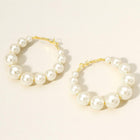 Elegant Pearl Hoop Earrings | Dainty Minimalist Jewelry | Classic Everyday Hoops | Bridal Wedding Earrings