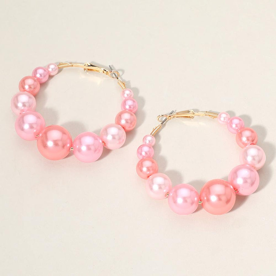 Elegant Pearl Hoop Earrings | Dainty Minimalist Jewelry | Classic Everyday Hoops | Bridal Wedding Earrings