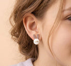 Sparkly Easter Bunny Face Earrings, Rhinestone Rabbit Studs for Easter, Spring Gift