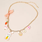 Easter Bunny Charm Necklace, Spring Holiday Jewelry, Easter Basket Stuffer